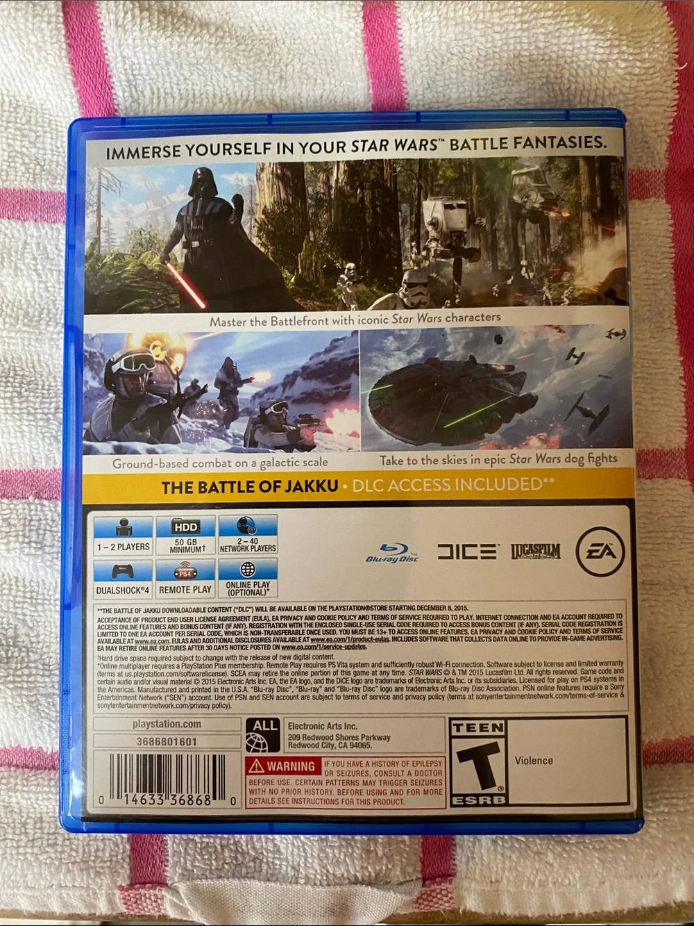 Sony PS4 Star Wars Battlefront - Blue Case